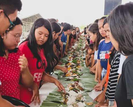 boodle fight meal- last meal during the event