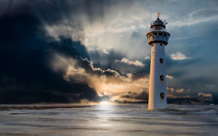 lighthouse, glow of light, eve-2372319.jpg